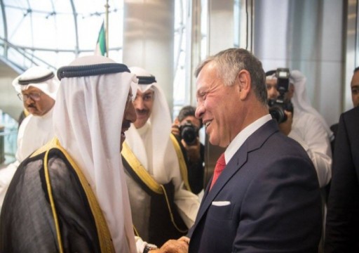 أمير الكويت يبحث مع نطيره الأردني التطورات الإقليمية