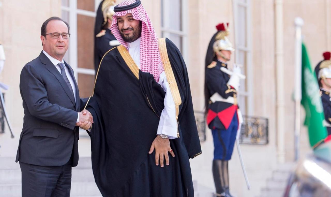 محمد بن سلمان يبحث مع هولاند مستجدات المنطقة