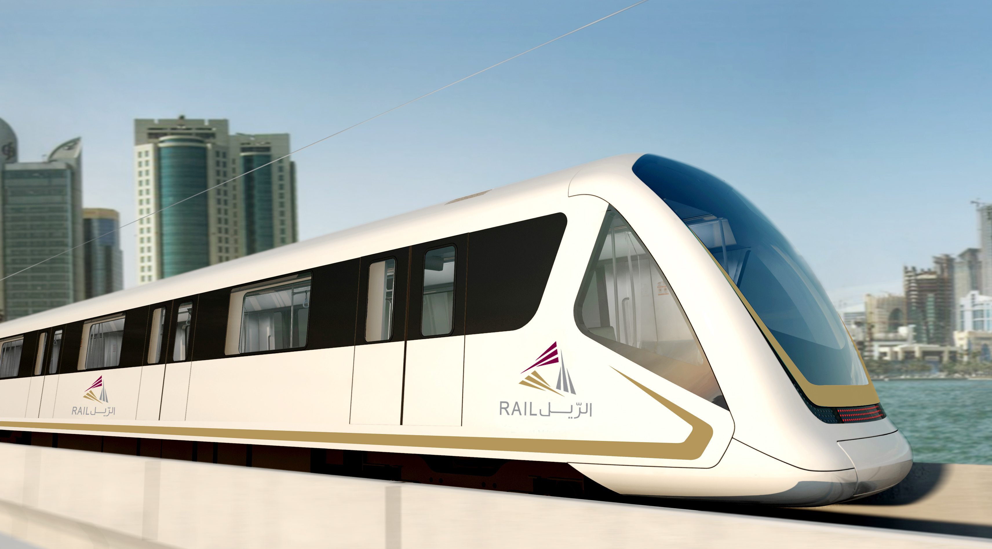 استقبال أول شحنة قاطرات "مترو الدوحة" في قطر