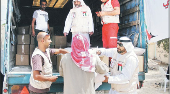 142 ألف أسرة يمنية تستفيد من مساعدات الهلال الأحمر الإماراتي