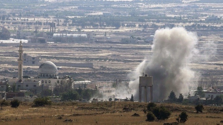 قصف جوي إسرائيلي لموقع عسكري لجيش النظام بالجولان 