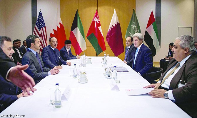كيري يناقش الملف النووي الإيراني مع وزراء خارجية دول مجلس التعاون
