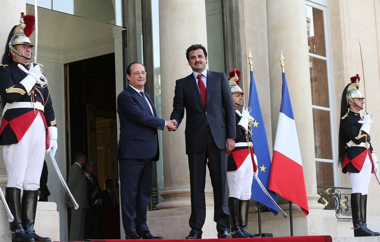 رئيس الوزراء القطري يلتقي كبار المسؤولين الفرنسيين في باريس