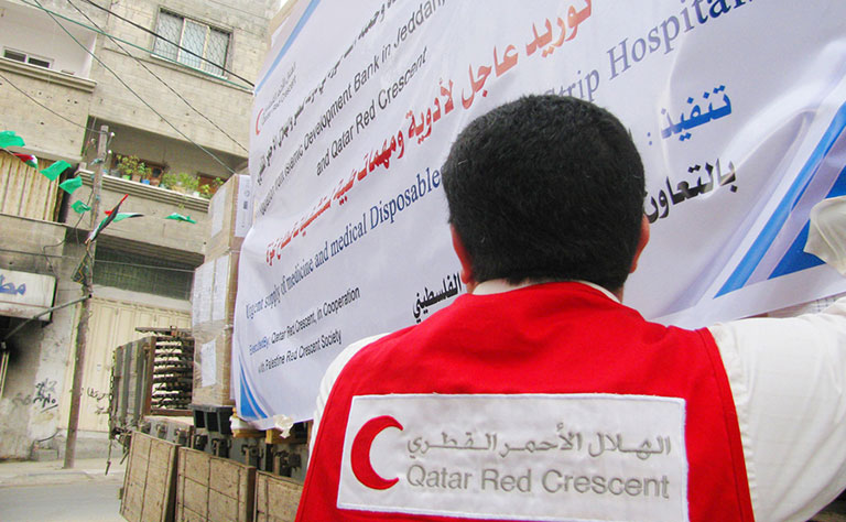 الهلال الأحمر القطري يدعم إنشاء 100 وحدة سكنية في غزة