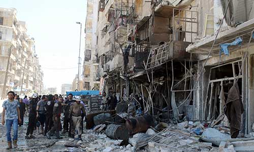 مقتل 19 مدنيا إثر قصف جوي على مدينة حلب وريفها
