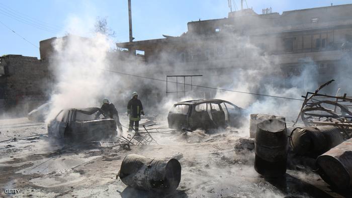 8 قتلى إيرانيين بانفجار راجمة في حلب